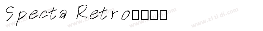Specta Retro字体转换